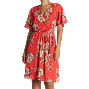 Como Vintage - Midi Soft Wrap Dress _ Size XS